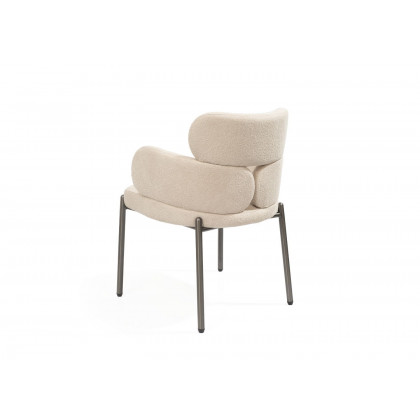 Whiteline Adele Dining Armchair - White