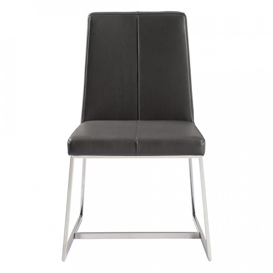 Whiteline - Egypto Dining Chair in Dark Gray