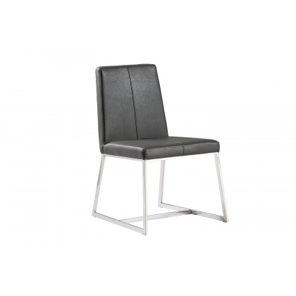 Whiteline - Egypto Dining Chair in Dark Gray