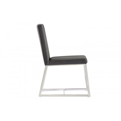 Whiteline - Egypto Dining Chair in Dark Gray