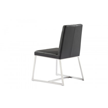 Whiteline - Egypto Dining Chair in Dark Gray