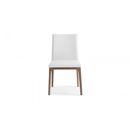 Whiteline Stella Dining Chair - Walnut/White