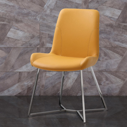 Whiteline Aileen Dining Chair - Yellow