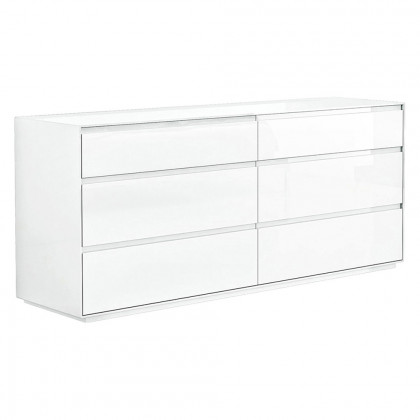 Whiteline - Malibu Double Dresser in White