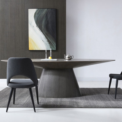 Whiteline Bruno Dining Table - Gray Oak