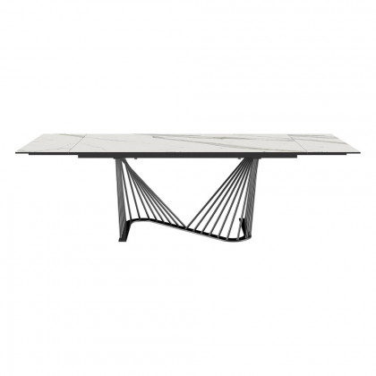 Whiteline - Roma Extendable Dining Table in White
