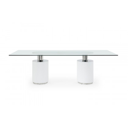 Whiteline - Mandarin Dining Table in White