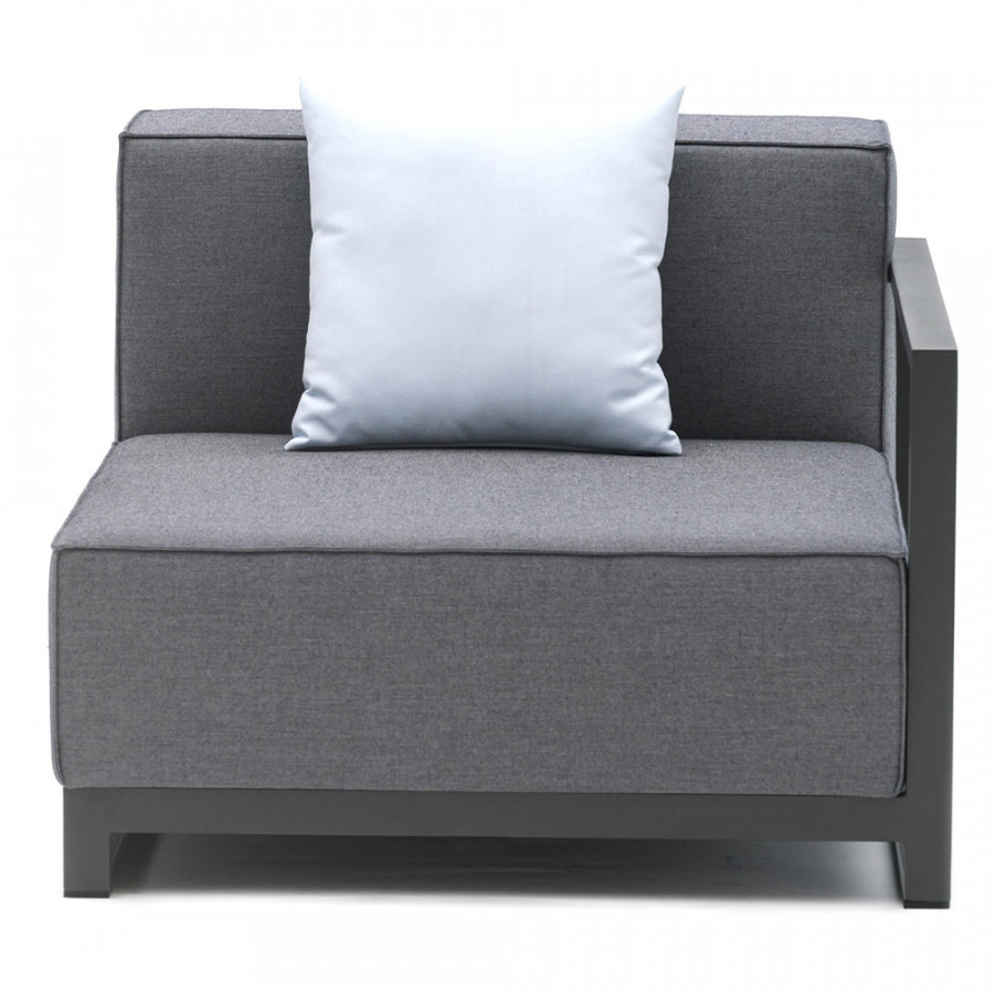 Whiteline Sensation Right Arm Chair - Gray