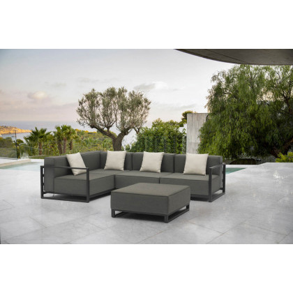 Whiteline Sensation Right Arm Chair - Gray