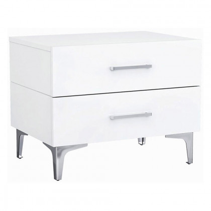 Whiteline - Diva Nightstand in White