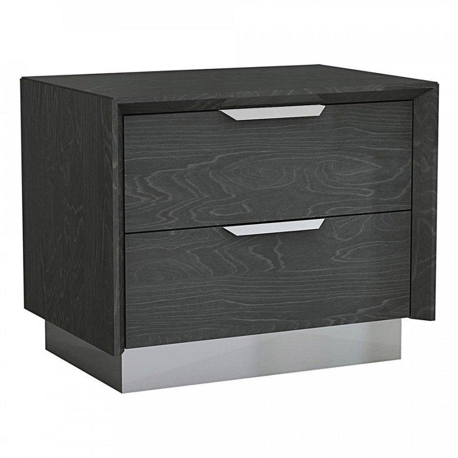 Whiteline Navi Nightstand - Gray