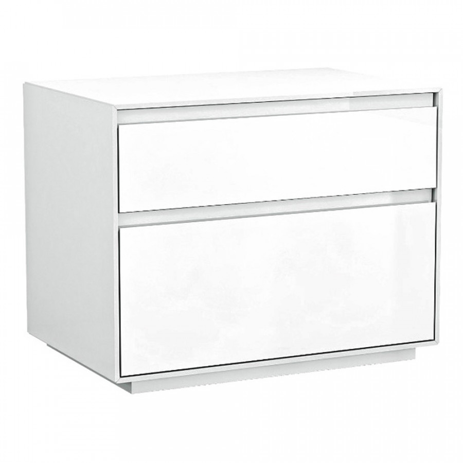 Whiteline - Malibu Nightstand in White
