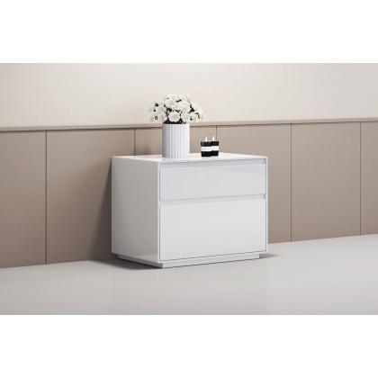 Whiteline - Malibu Nightstand in White