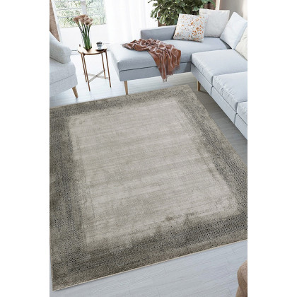 Whiteline Ada Rug - Beige/Gray, W 63"