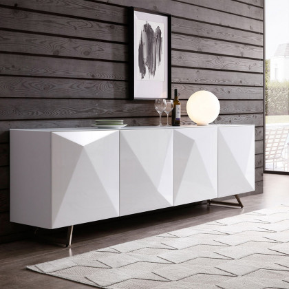 Whiteline Samantha Buffet - White