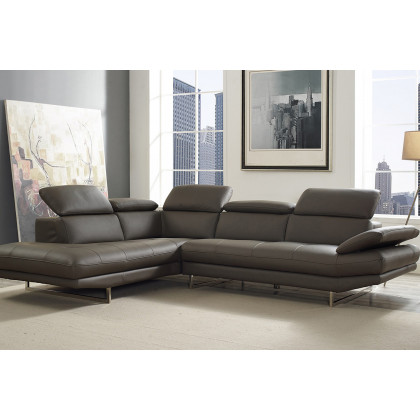 Whiteline Pandora Sectional - Dark Gray, Left-Chaise