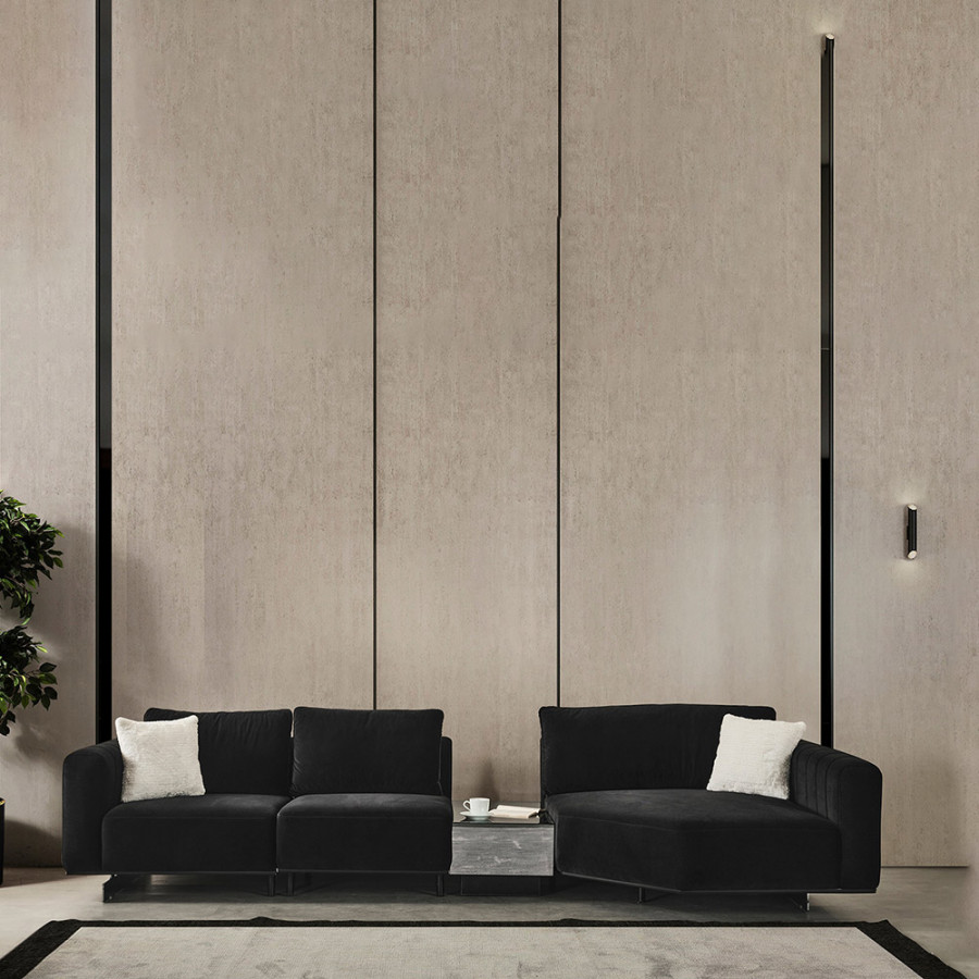Whiteline - Vision Modular Sofa in Black