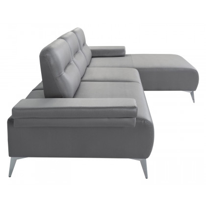 Whiteline - Ruslan Sectional in Light Gray