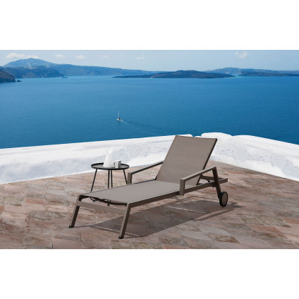 Whiteline - Talon Outdoor Side Table in Gray