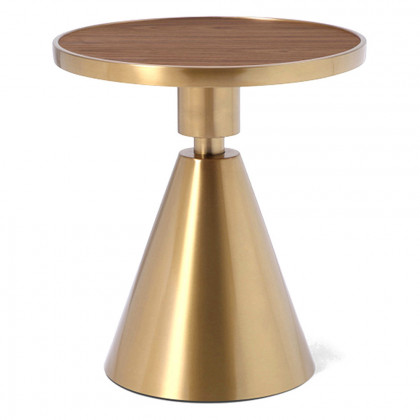 Whiteline Pia Side Table - Walnut