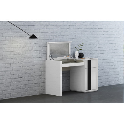 Whiteline - Kimberly Vanity Dresser in White