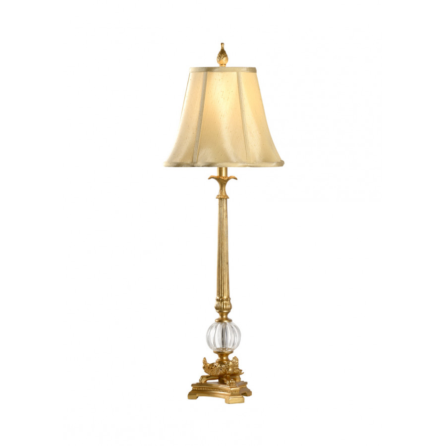 Wildwood - Floating Ball Lamp in Antique Gold Patina, Composite