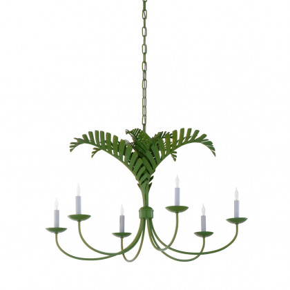 Wildwood Royal Palm Chandelier - Green