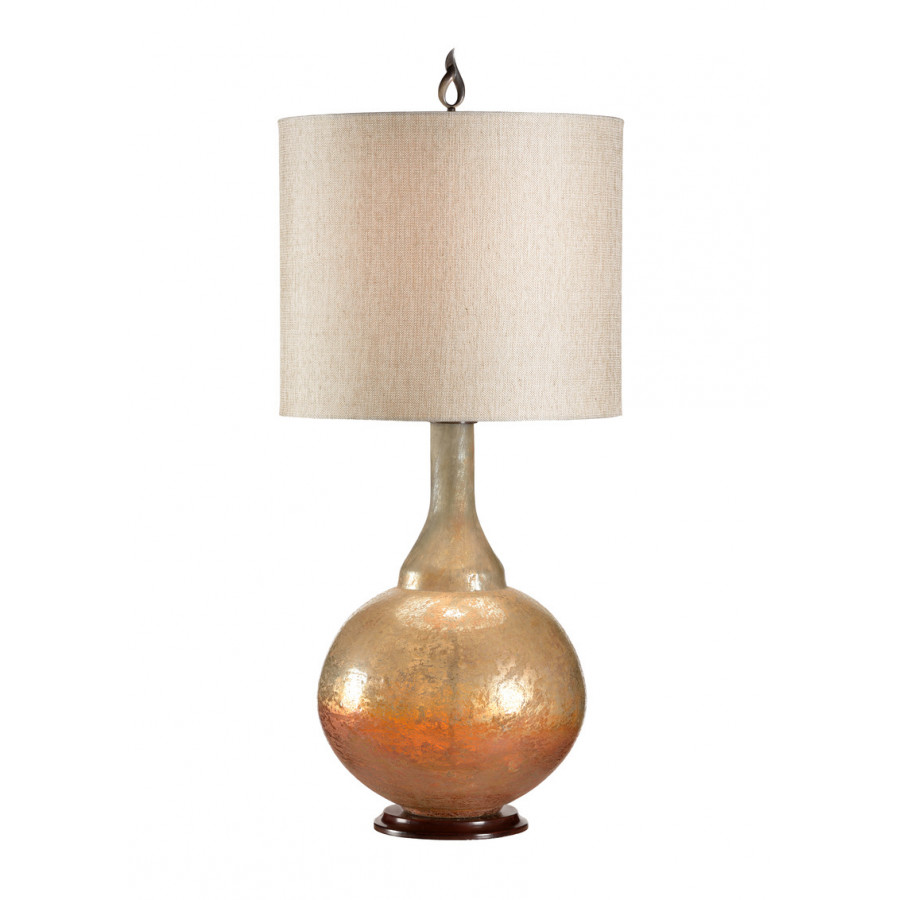 Wildwood - Sunset Bottle Lamp in Art Glaze, Mouth Blown Glass