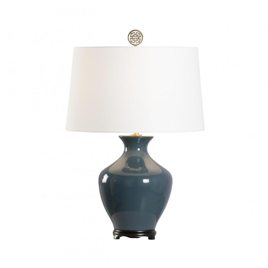 Wildwood Parkway Lamp - Mallard Green, Ceramic/Wood