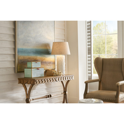 Whiteline Beaufort Lamp in White Glaze