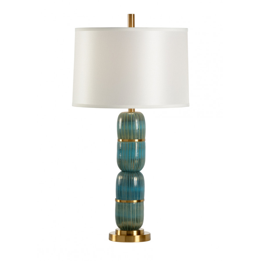 Wildwood - Aquafina Lamp in Turquoise, Glass