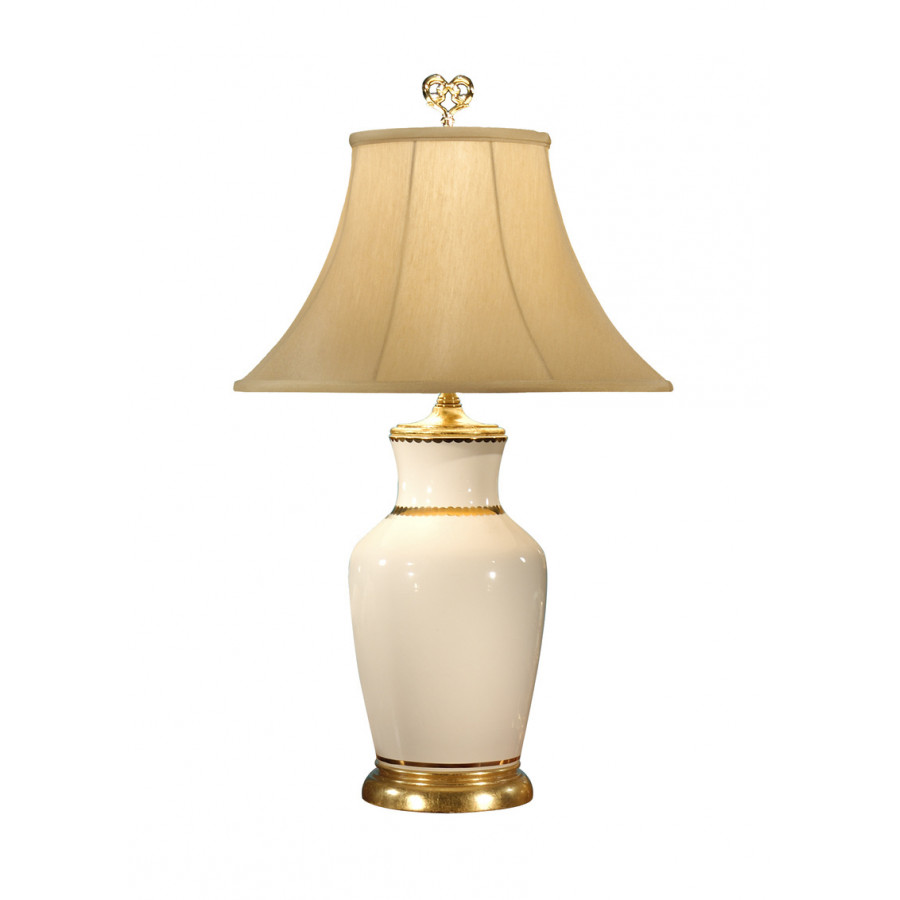 Wildwood - Presidential Lamp in White Glaze, Porcelain