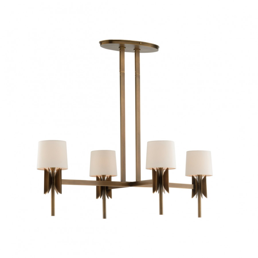 Wildwood - Tilling Chandelier in Antique Brass, Metal