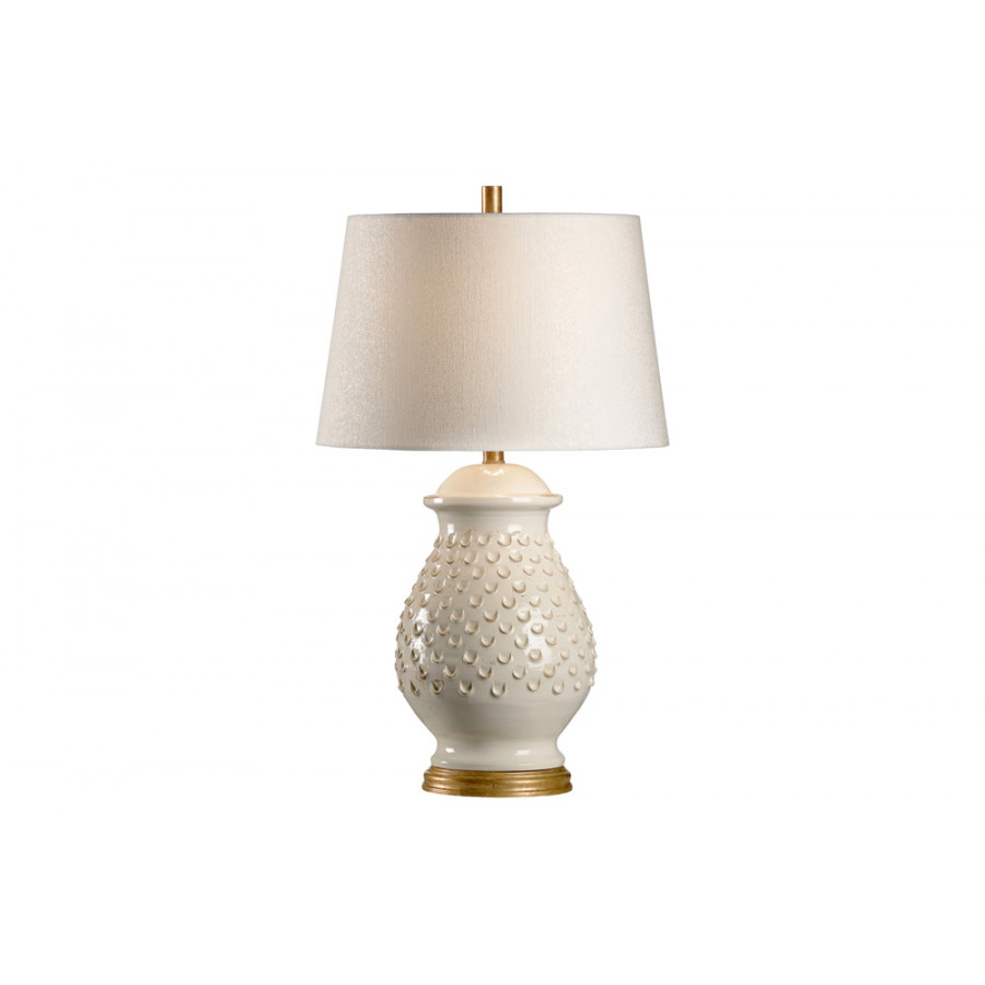 Wildwood - Fiera Lamp in Aged Cream Glaze, Ceramic/Porcelain