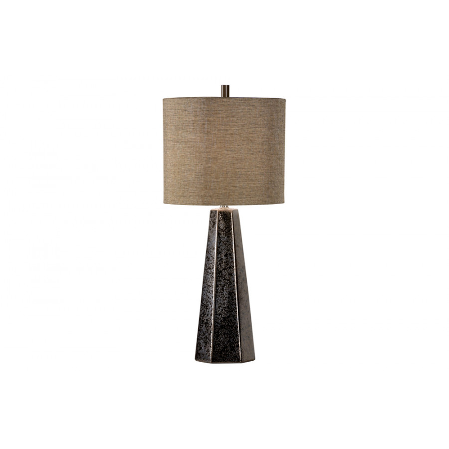 Wildwood - Antonella Lamp in Textured Bronze Glaze, Ceramic/Porcelain