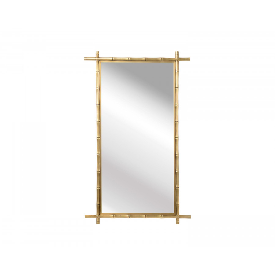 Wildwood - Bamboo Mirror in Brass
