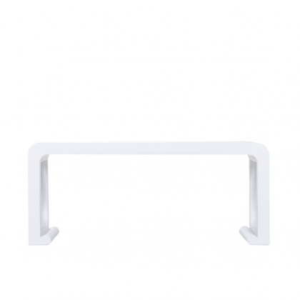 Wildwood - Brisas Shaped Coffee Table in White, Wood