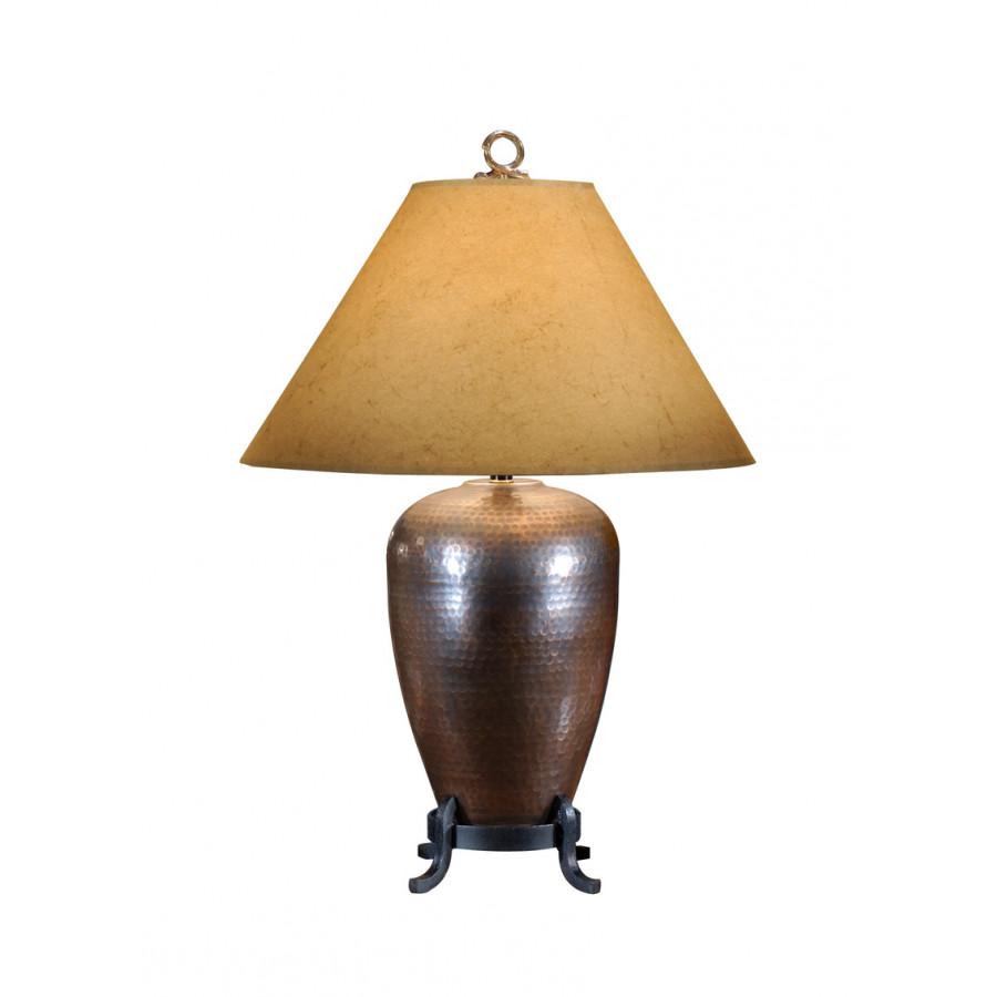 Wildwood - Hammered Bronze Lamp in Copper, Small
