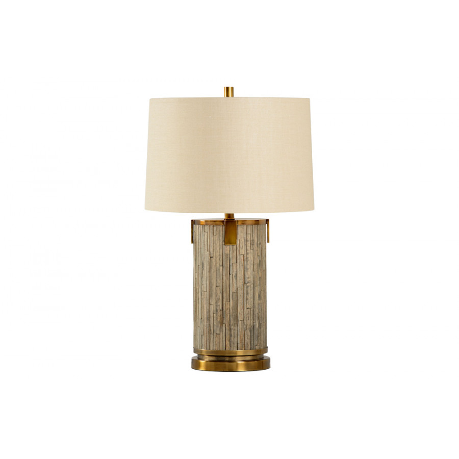 Wildwood - White’S Creek Lamp in Driftwood, Wood