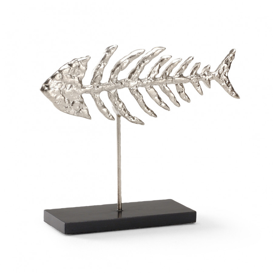 Wildwood - Fish Skeleton in Patinated, Aluminum