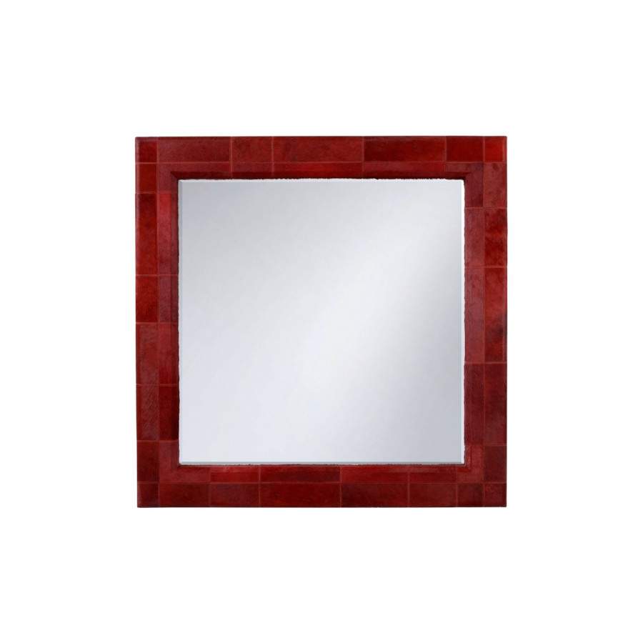Wildwood - Taurus Wall Mirror in Red/Plain