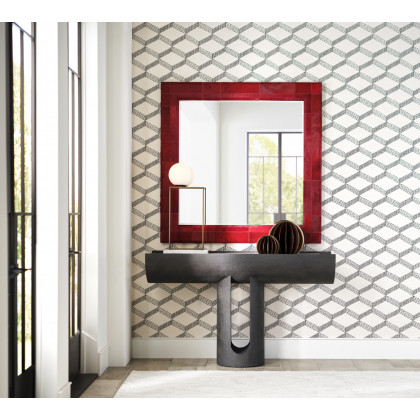 Wildwood - Taurus Wall Mirror in Red/Plain