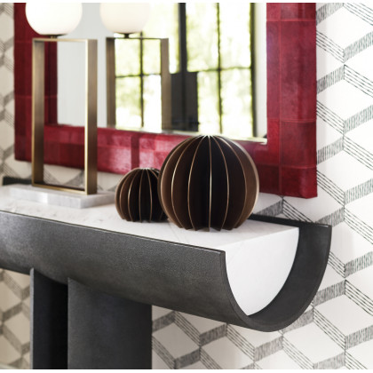 Wildwood - Taurus Wall Mirror in Red/Plain
