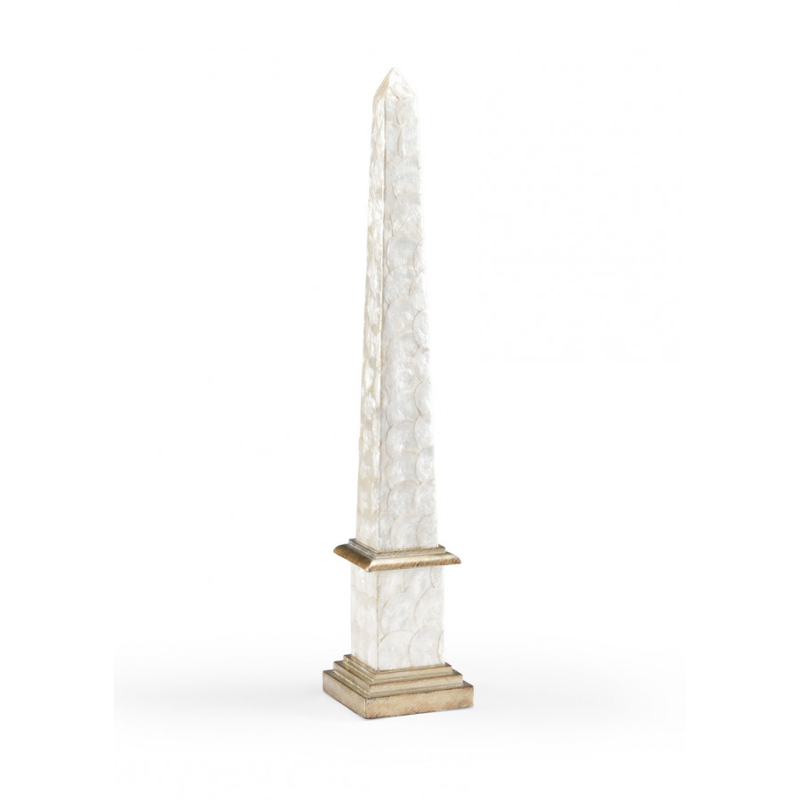 Wildwood - Pearl Pylon in Natural Capiz, Large