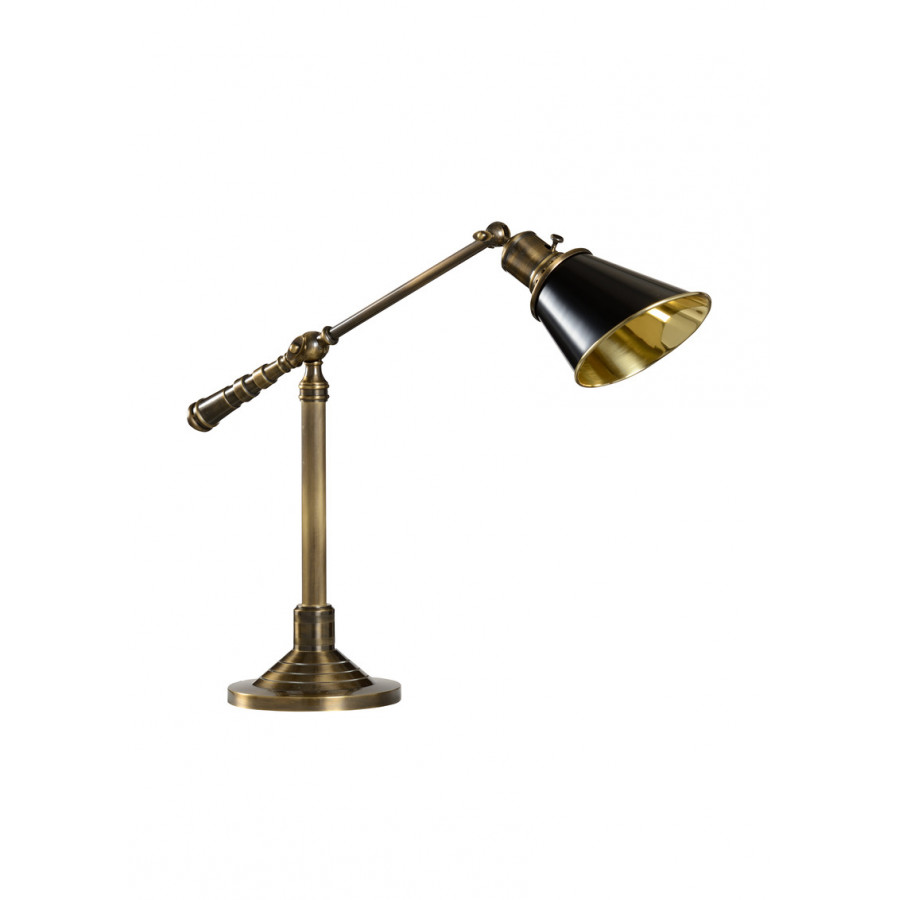 Wildwood - Counterweight Desk Lamp in Antique Patina, Brass