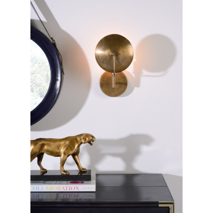 Wildwood - Art Deco Tiger in Antique Patina, Brass