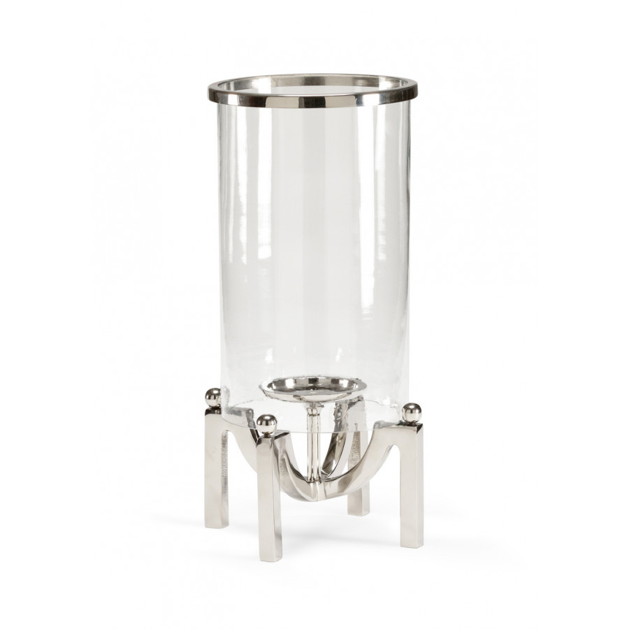 Wildwood Quad Post Hurricane - Polished Nickel/Clear, Medium