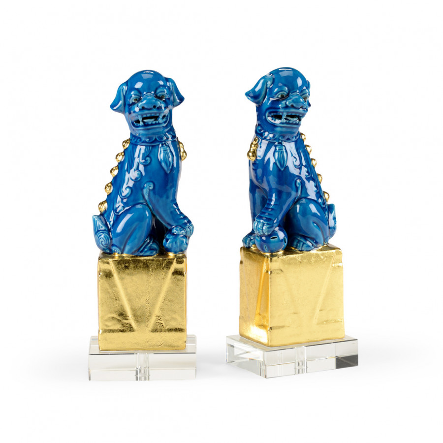 Wildwood - Fe Fe Accent (S2) in Turquoise Glaze/Gold Leaf, Small