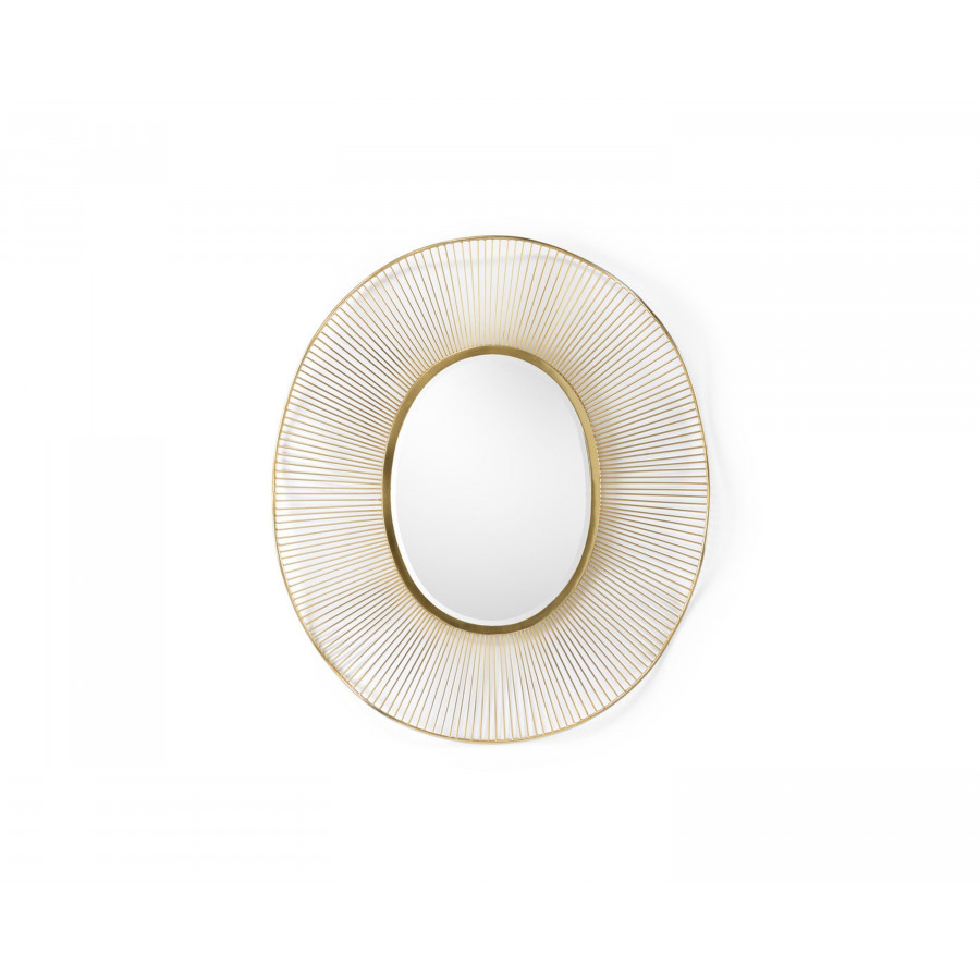 Wildwood - Luton Mirror in Gold Plated/Clear, Iron