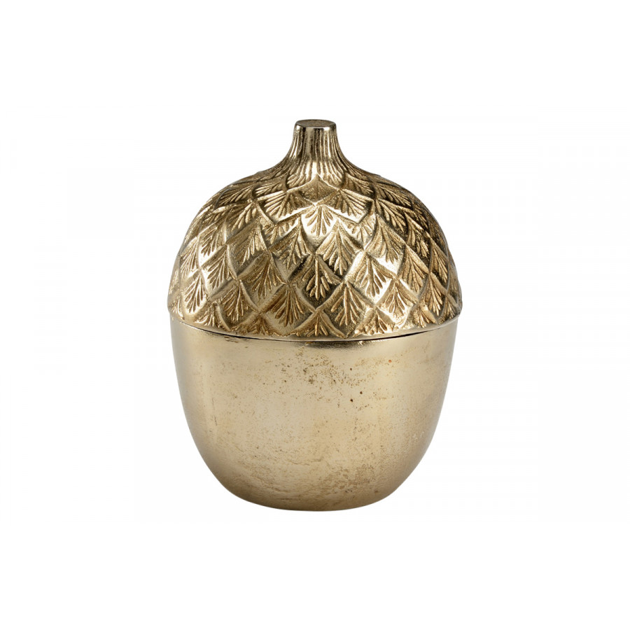 Wildwood - Autumn Acorn Caddy in Antique Champagne, Aluminum